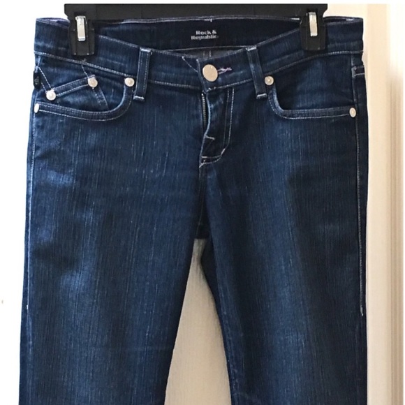 [PRE-OWNED] ROCK & REPUBLIC Kasandra Women’s Premium Denim Jeans, Blue, Size 26 - Picture 3 of 8